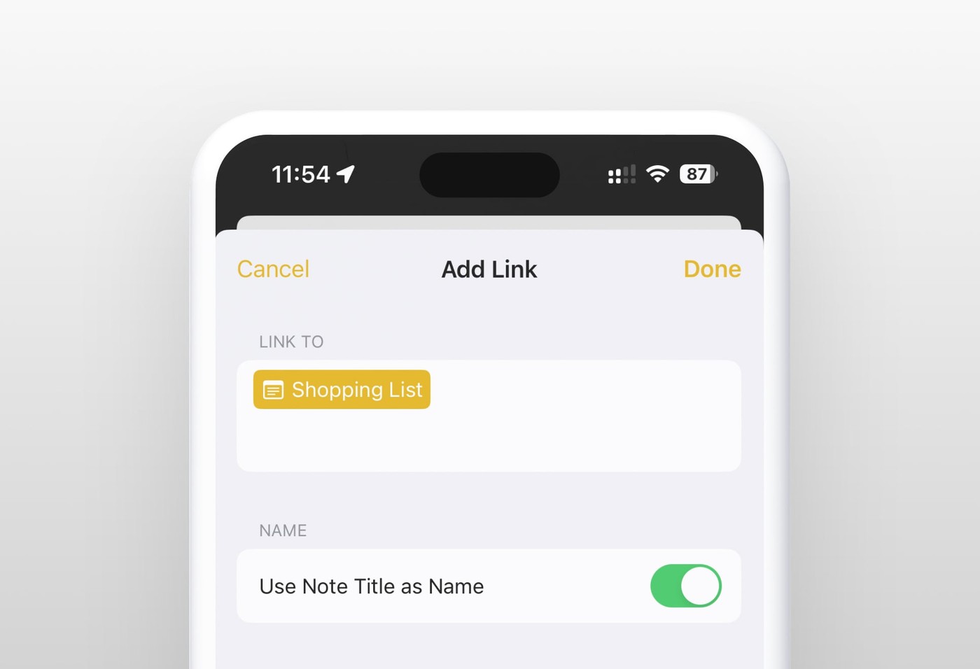 How to Link to Other Notes on iPhone / iPad