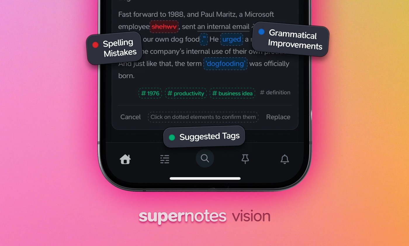 Supernotes Vision