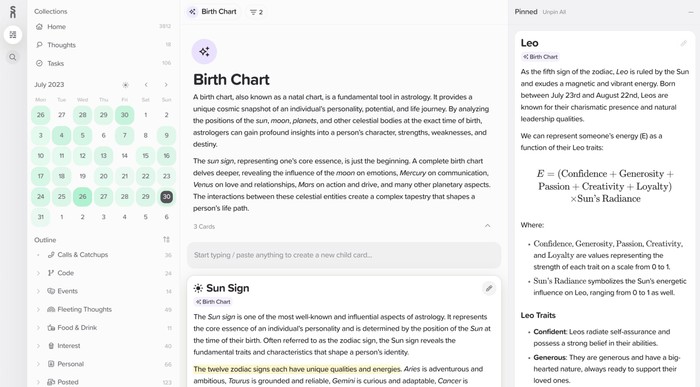 Best Note-taking App for Astrology | Supernotes