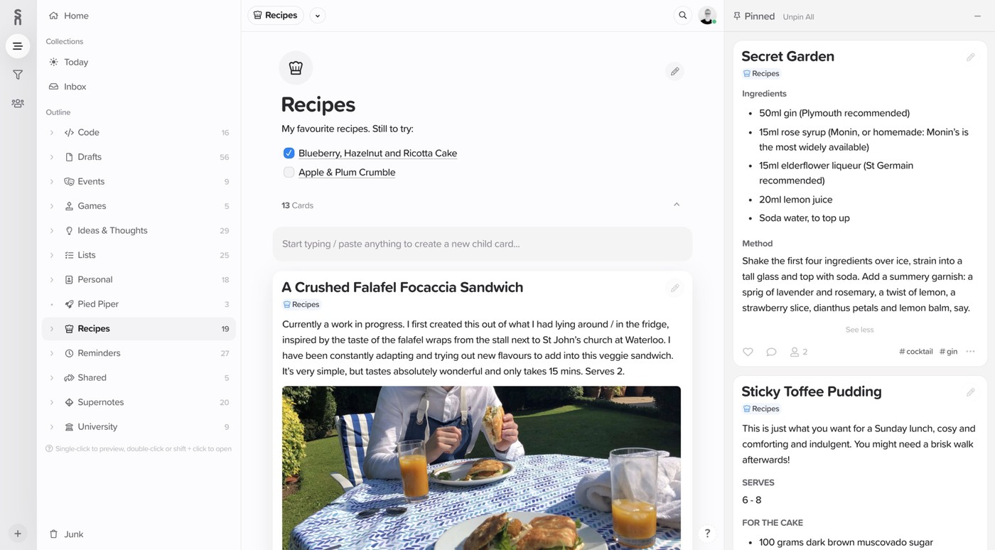 Best Note-taking App for Recipes